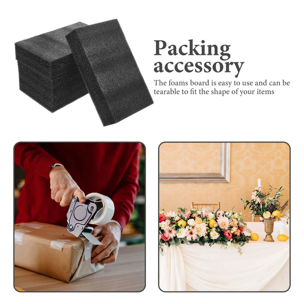 4 Pcs Multi Use Express Packing Inserts Black EPE Foam Packing Boards