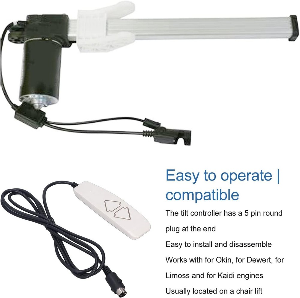 Lift Chair Remote Hand Control 2 Button 5 Pin USB Backlight replace Pride Remote