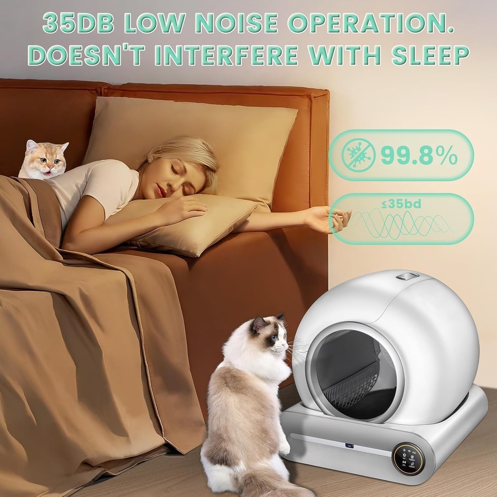 Self Cleaning Cat Litter Box, Automatic Kitty Litter Box, Auto Litter Robot