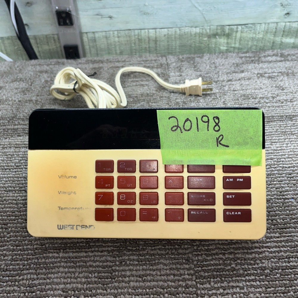 Vintage West Bend Kitchen Controller Mult-function Advanced Appliance 20198