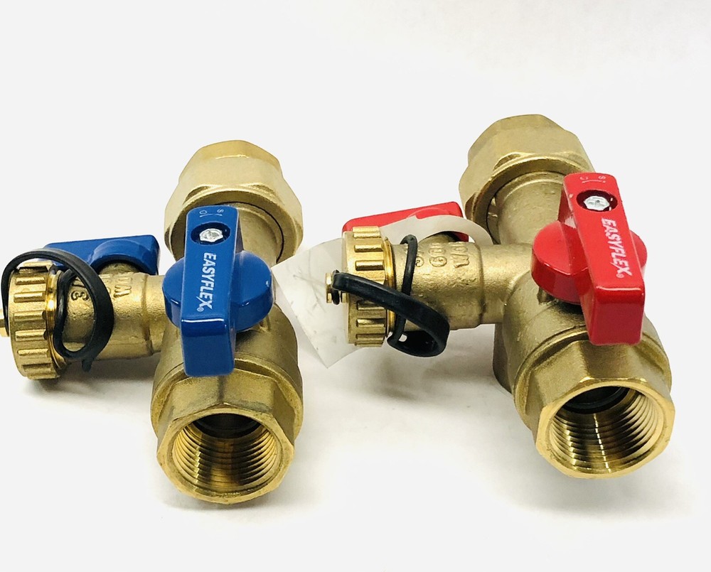 LOT OF 2 EASYFLEX THREADED 3/4" TANKLESS WATER HEATER ISOLATION