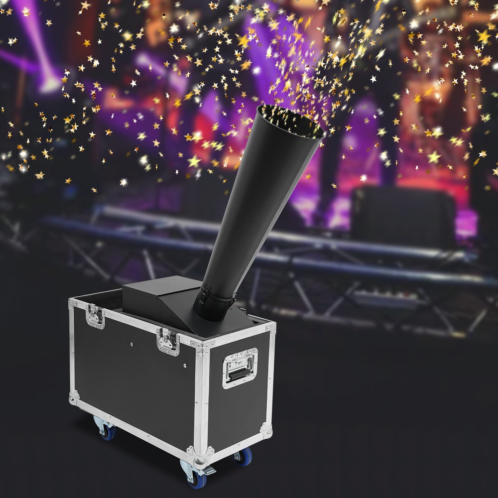 CO2 Confetti Machine with Flight Case Confetti Blaster Jet 19.68 ft