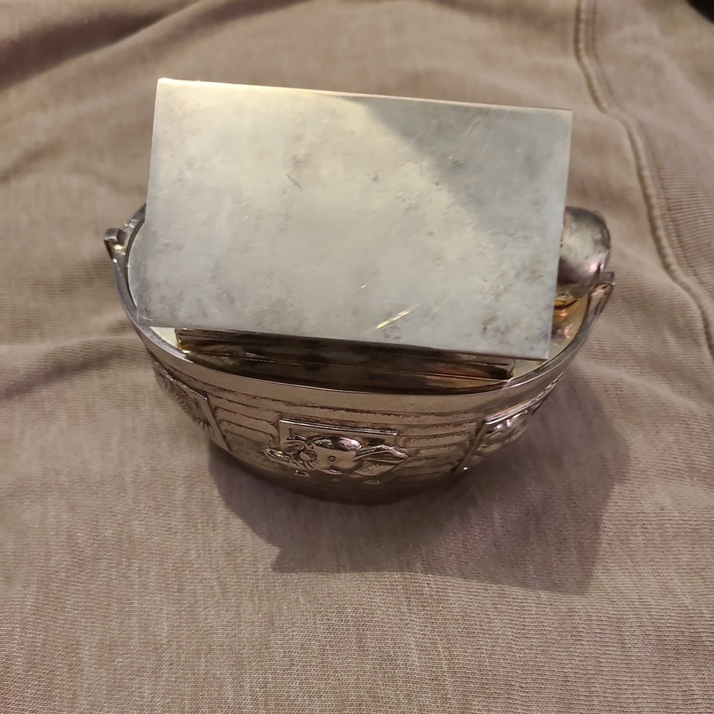 Noah’s ark silver plate bank- things remembered