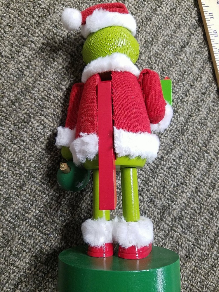 Read Description - Ruz Dr. Seuss Grinch Nutcracker, approx 10- 11 inches
