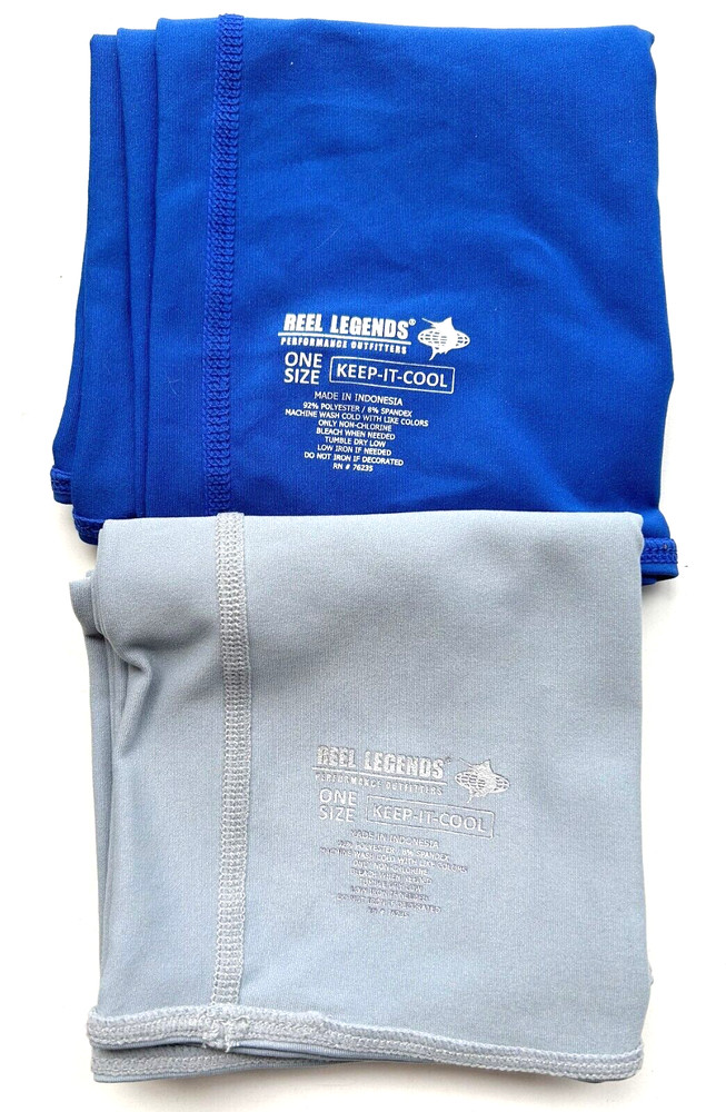2ea Reel Legends "Keep it Cool" Combo Sunshields Scarfs Masks Moisture Wicking