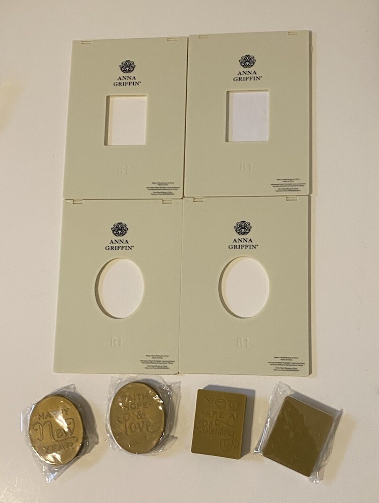 Anna Griffin Cricut Cuttlebug Assorted Embossing Frame Folders And Sentiments #1