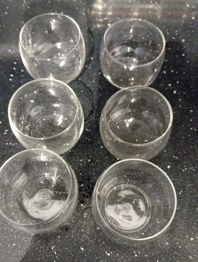 Box Of 6 Small Glass Containers