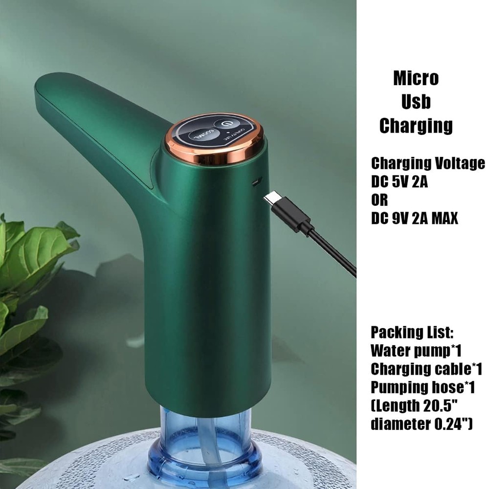 Water Bottle Switch Pump Electric Automatic Universal Dispenser 5 Gallon USB
