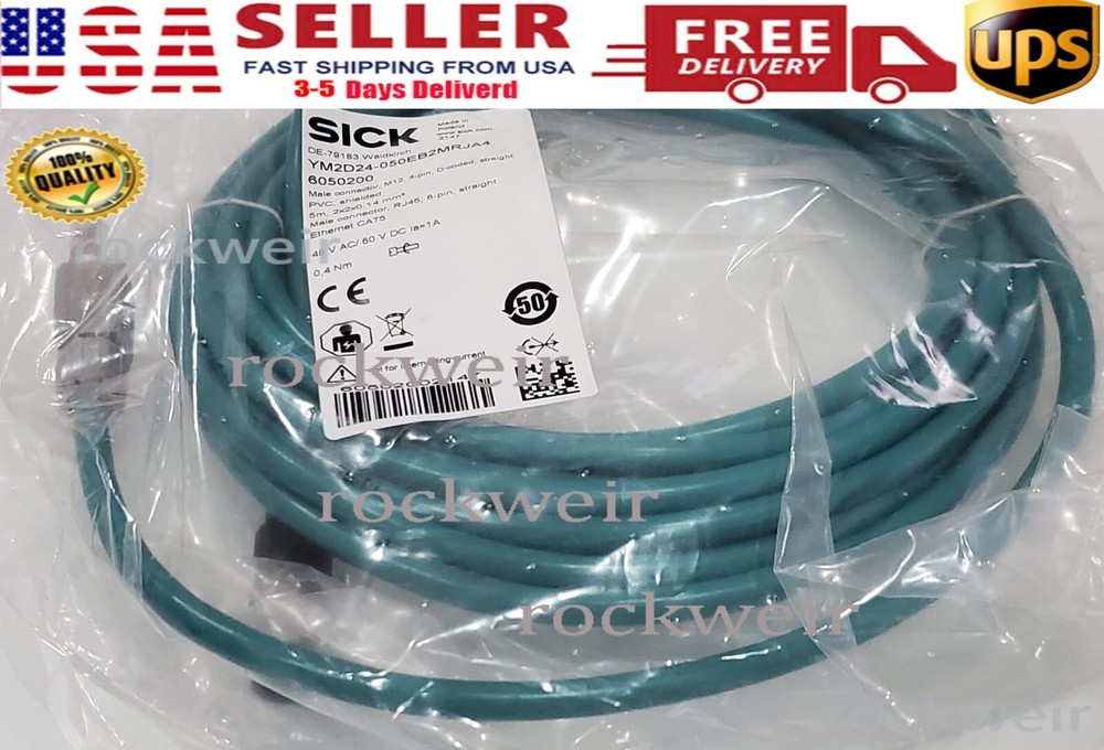 1pc NEW Replacement Network cable SICK YM2D24-050EB2MRJA4 6050200 5M