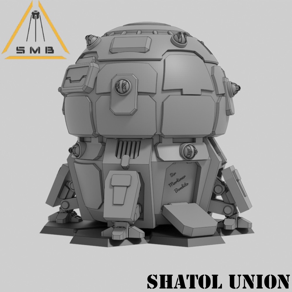 True-scale Union Class Mech Lance Dropship Tabletop War Game Terrain (6mm)