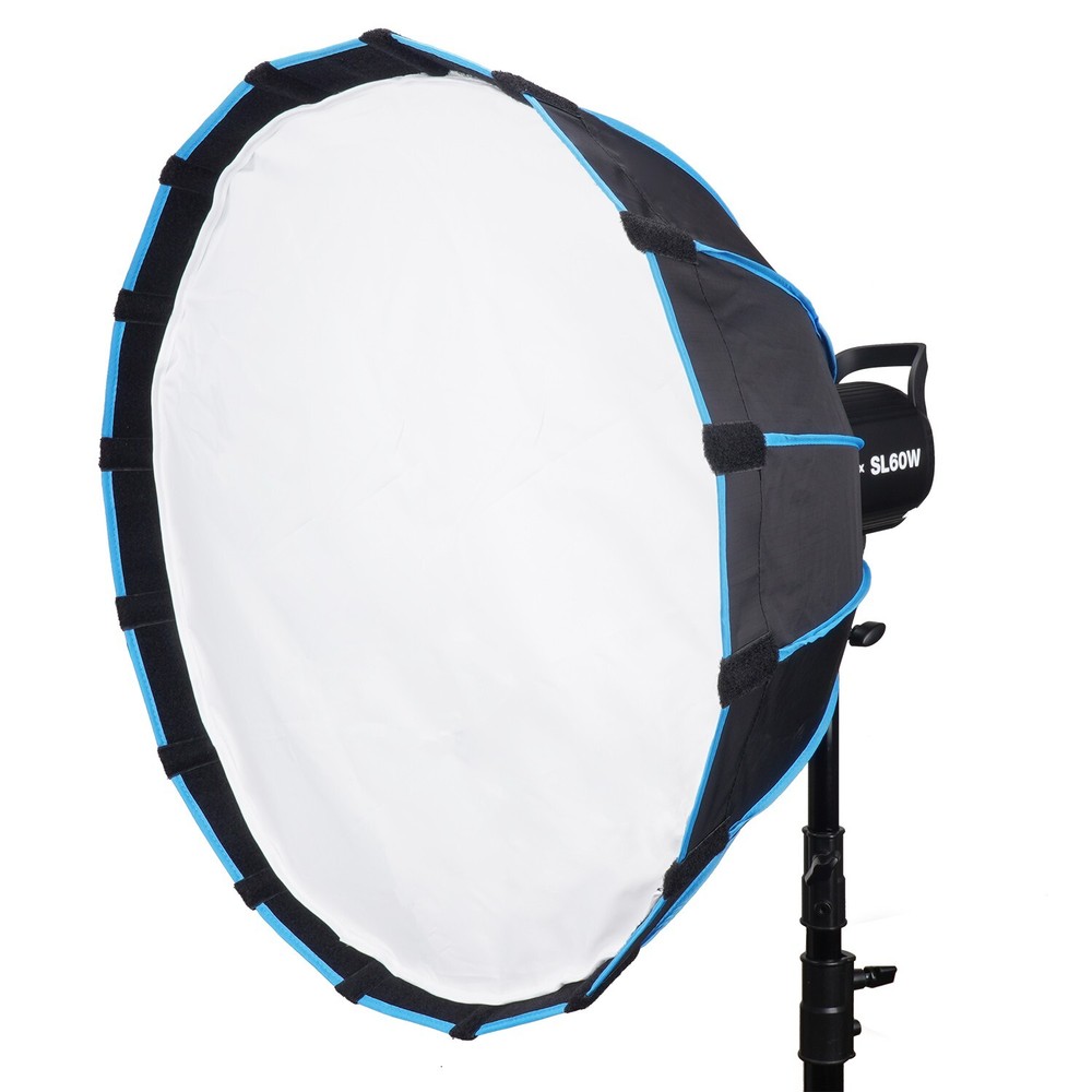 EACHSHOT 60cm Softbox Bowens Mount with Grid / Eggcrate For Studio Flash Light