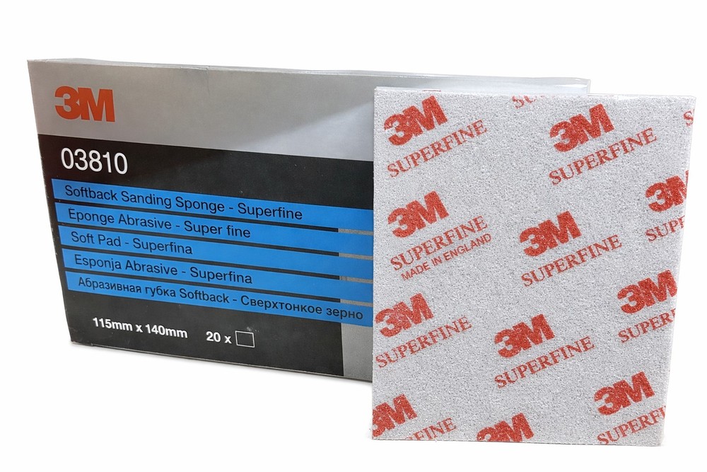 3M Softback Sanding Sponge SUPERFINE (20 Pads) - 03810