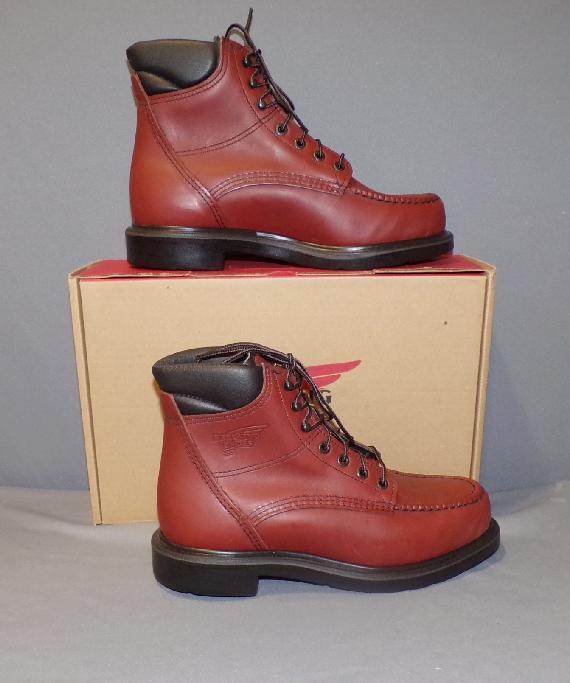 RED WING BOOTS SUPERSOLE RED MOC TOE 202 BOOT NEW IN BOX MULTIPLE SIZES n WIDTHS
