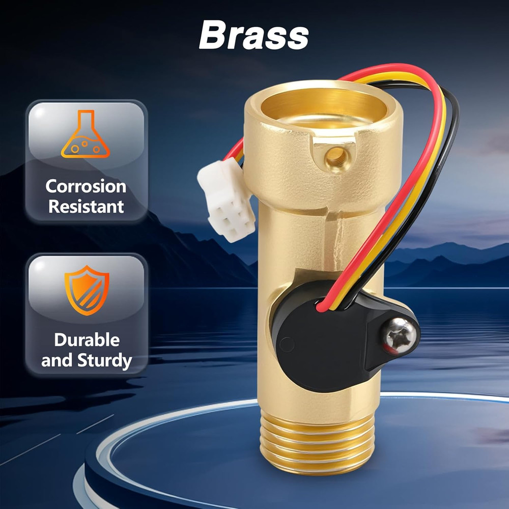 Water Flow Sensor RV Tankless Water Heater Water Flow Sensor Compatible with Gir