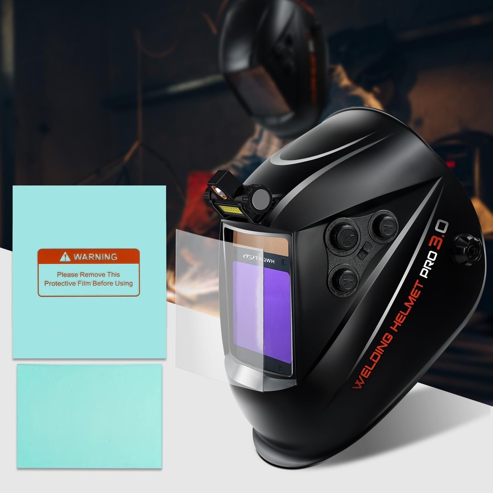 TRQWH Welding Helmet Lens 10 PCS 6 Outer 4 Inner Replaceable Protective Covers