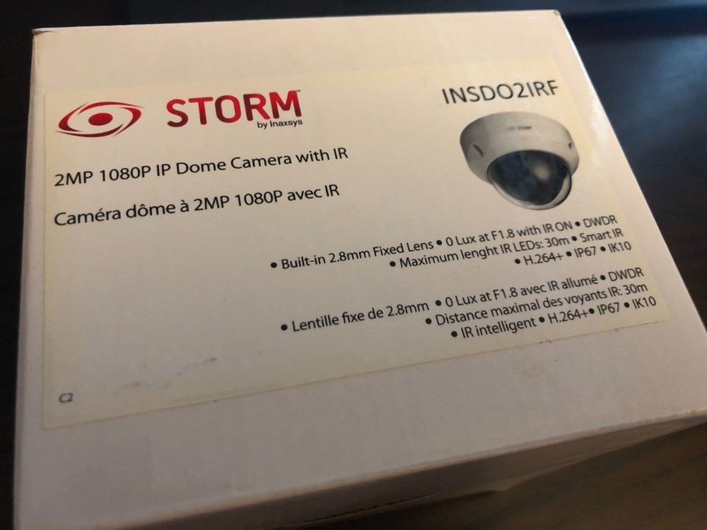 Inaxsys Storm Security Camera (Dome Style) (Open Box/Complete in Box)
