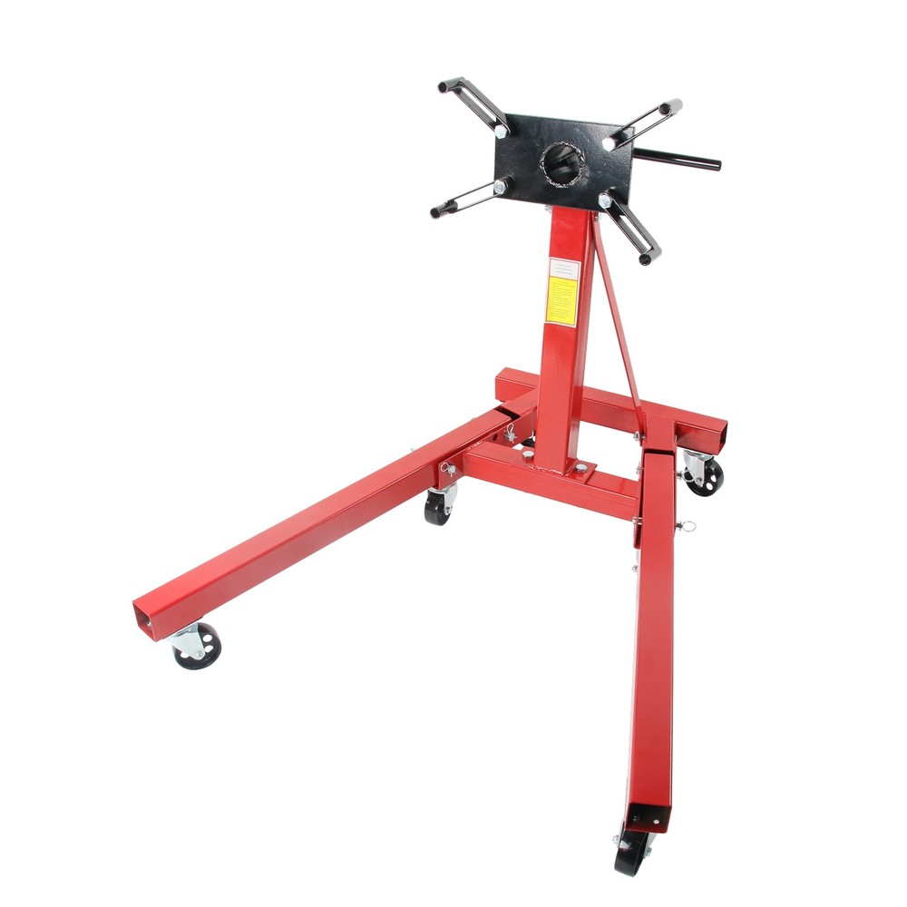 2000 LBS Folding Engine Stand Vehicle Engine Block Stand 360 Degree Head