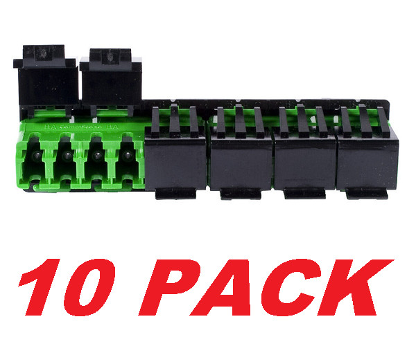 Commscope Ganged Adapter 760066639   |   AFA-LC12-GR-SHUTTERED  (10 PACK)