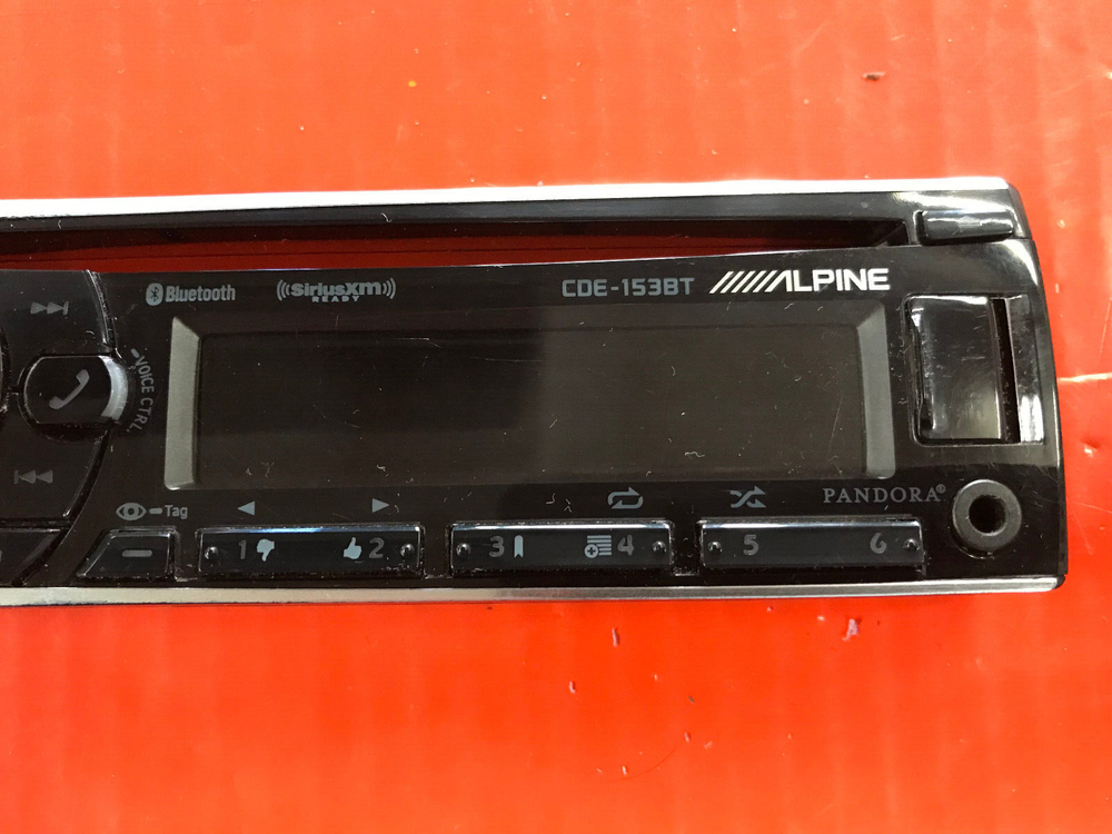 alpine cde-153bt faceplate