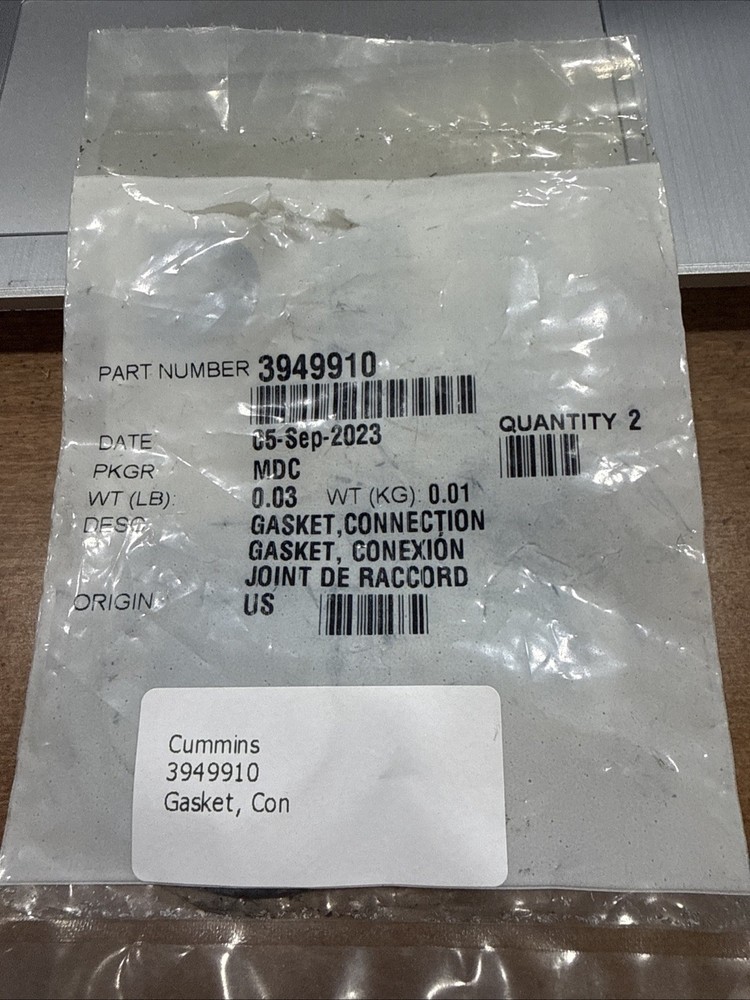 Cummins 3949910 Gasket Con