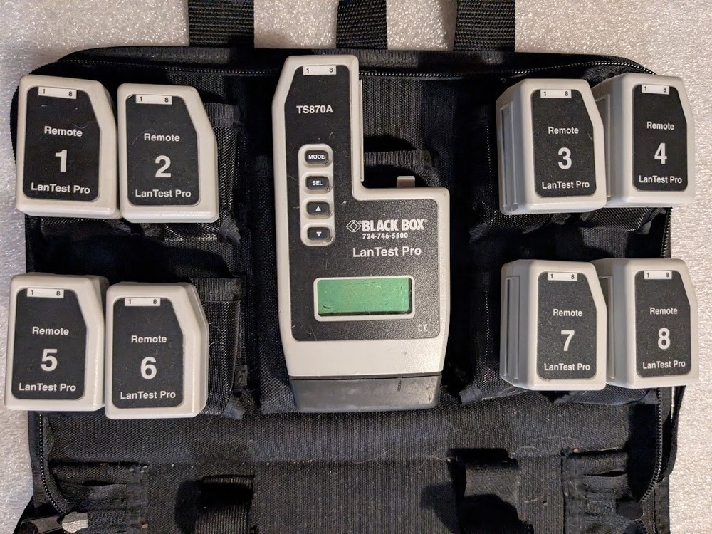 Black Box Model TS870A Lan Test Pro Cat 5E Tester Analyzer Kit