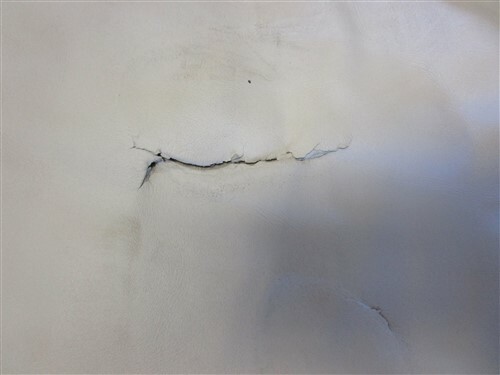 LEATHER HIDE WHITE SMOOTH SURFACE 105" X 73"