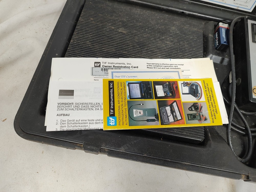 9010 Slimline Electronic Refrigerant Charging Scale - Tif Instruments