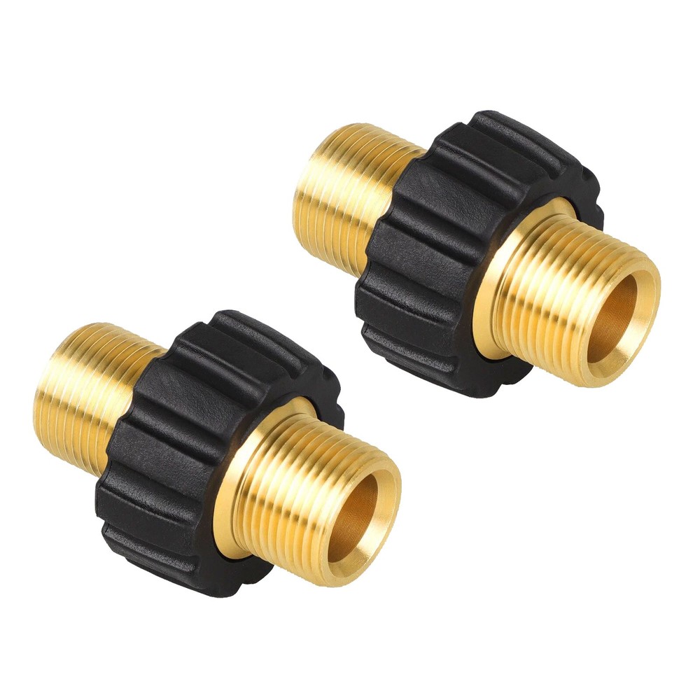 2 x Pipe Hose Adapter Pressure Washer Connector With 14mm Inner Thread