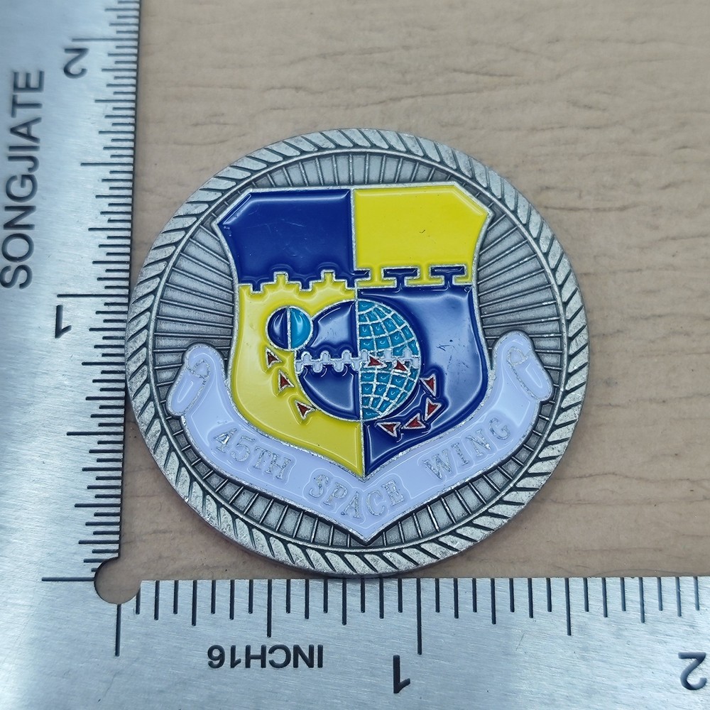 45th Spac Wing Us Air Force Patrick Afb Challenge Coin