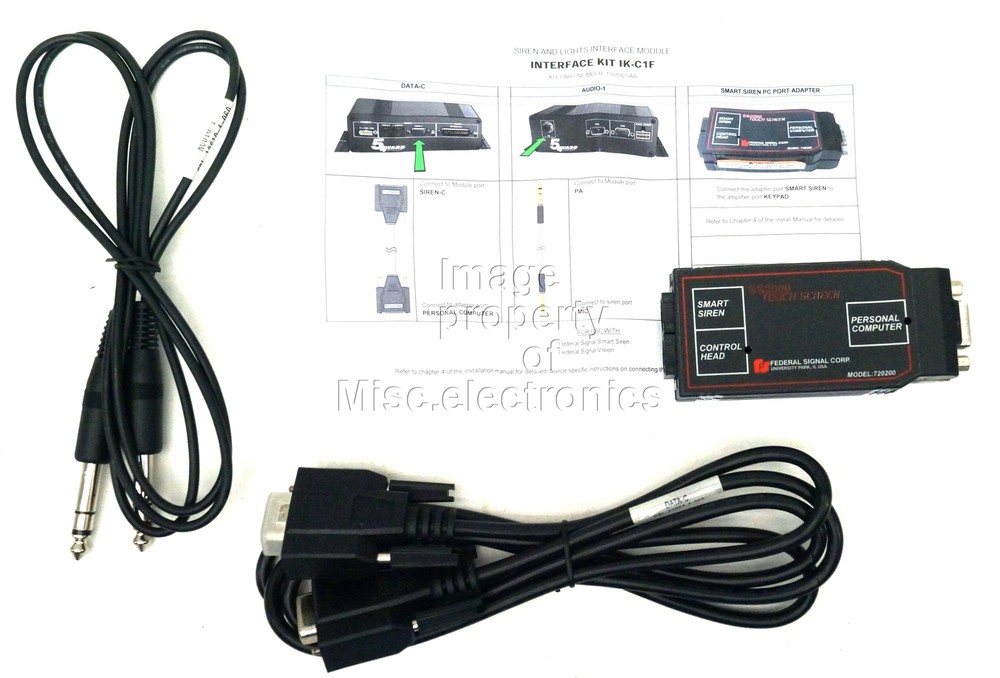 Federal Signal SS2000 APX Light Interface Kit IK-C1F Touch Screen A