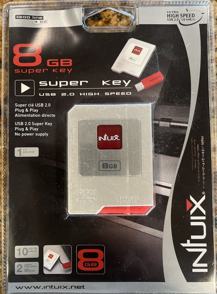INTUIX 8GB Super Key USB 2.0 High Speed