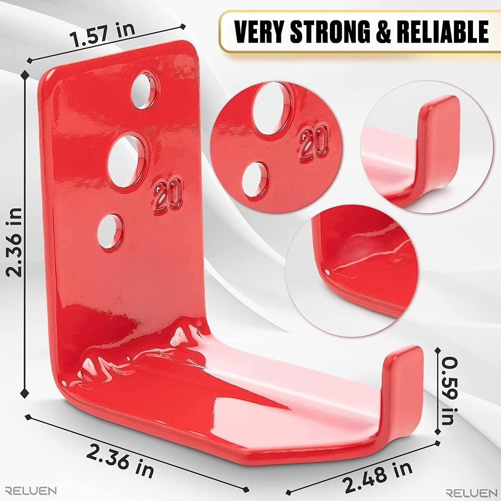 ✅🔥🧯UNIVERSAL WALL MOUNT 20 lb. SIZE FIRE EXTINGUISHER HANGER BRACKET NEW. 🔥🧯