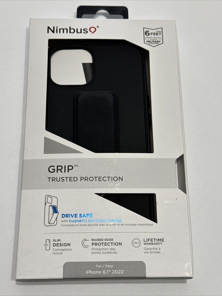 Nimbus9 GRIP Series Hard Case for Apple iPhone 14 - Black