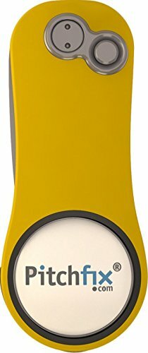 PITCHFIX HYBRID 2.0 YELLOW/WHITE GOLF DIVOT TOOL
