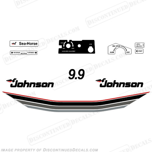 Fits Johnson 1985 9.9hp Decals