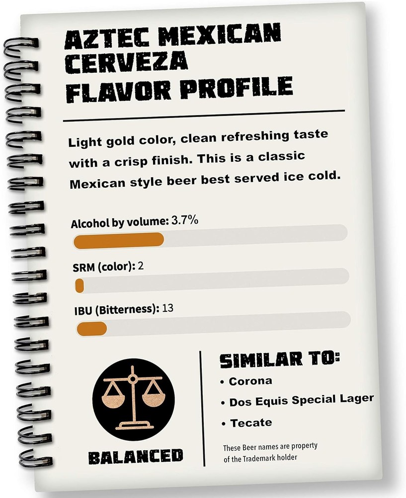 Aztec Mexican Cerveza 2 Gallon Homebrewing Refill