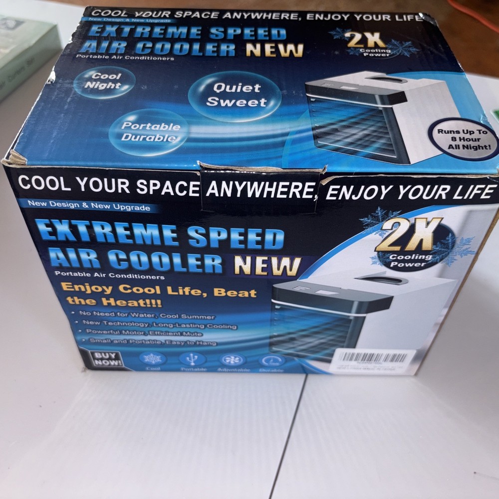 EXTREME SPEED AIR COOLER 2X COOLING POWER PORTABLE AIR CONDITIONER