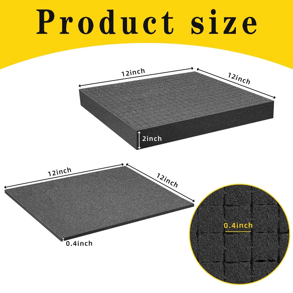 4 PCS Pick Apart Foam Insert- 2 Size Pick and Pluck Foam- Pluck Pre Cube Sheet