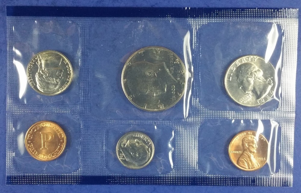 1984 U.S. Mint Set, 10 Coins, Uncirculated (014)