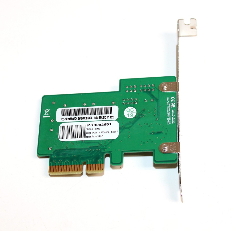 HighPoint RocketRAID 2640X4 4-Channel PCIe x4 SATA SAS RAID