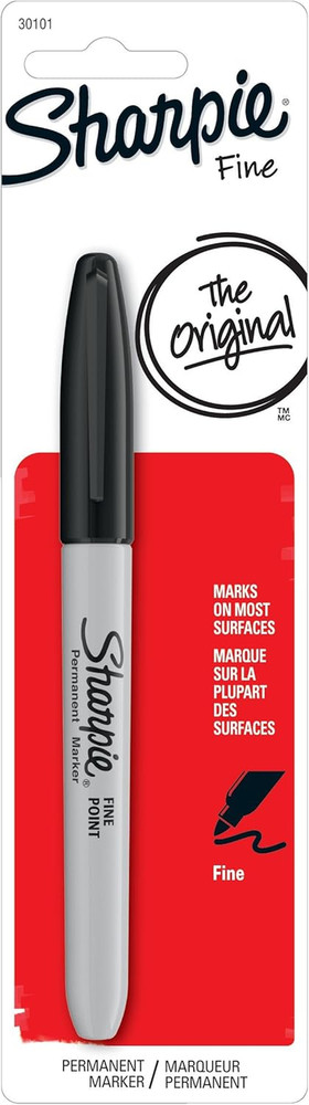 Sharpie Fine Point Permanent Marker, Black, 1 Count