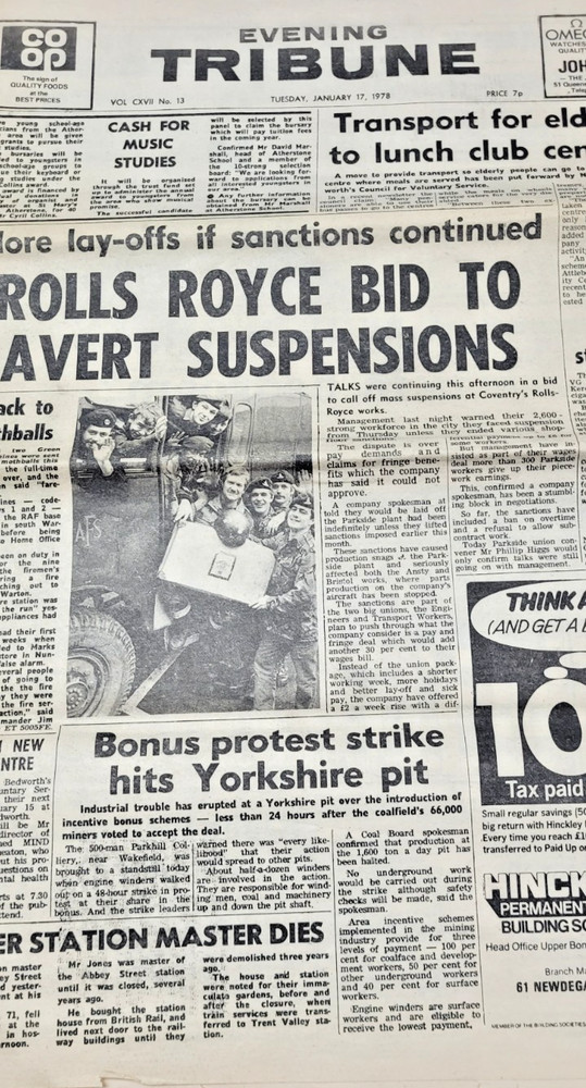 2 EVENING TRIBUNE NEWSPAPERS