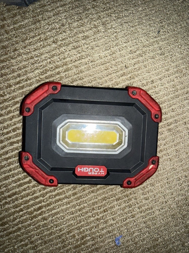 Hyper Tough 1200-Lumen RECHARGEABLE LED WORK LIGHT 3-Modes: High & Low & Flash