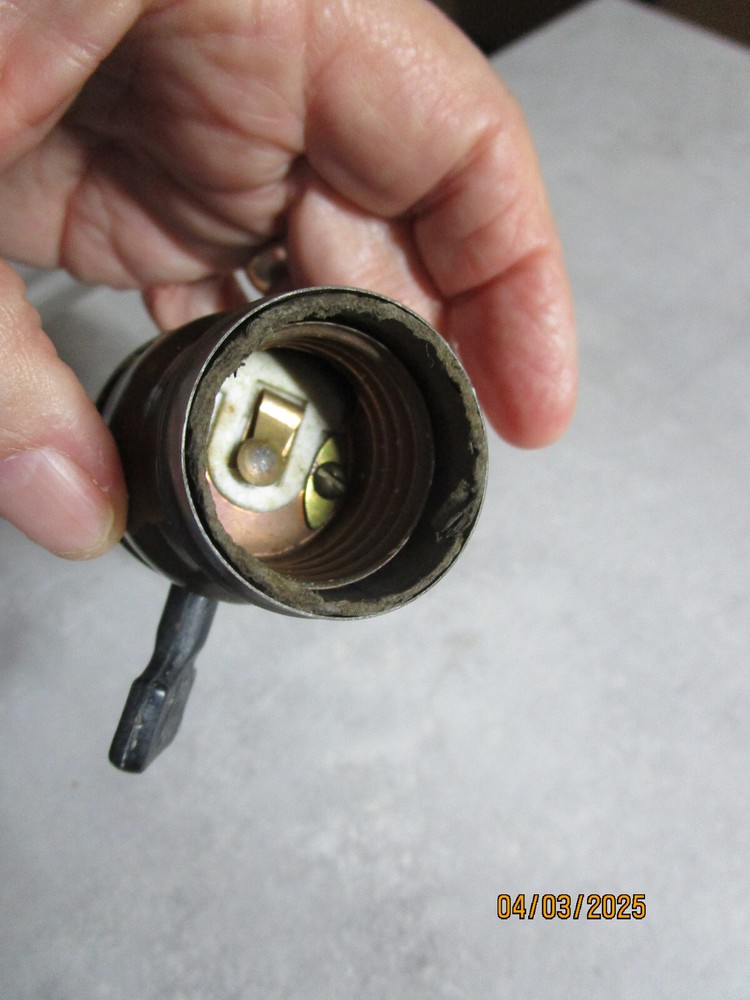 ANTIQUE H&H HART & HEDGEMAN FATBOY PADDLE SWITCH SOCKET