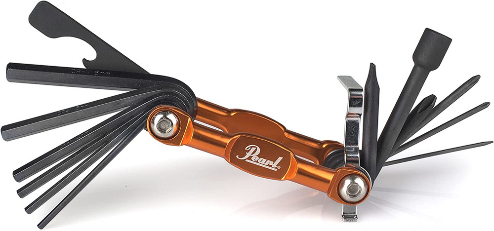 Tech Tool Combination Drum Key and Drum Set Multi-Tool with Five Screwdrivers, S