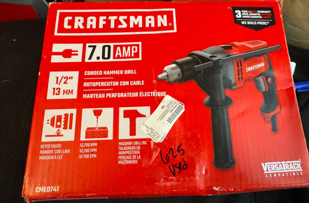 CRAFTSMAN 1/2-in 7 -Amp Variable Speed Hammer Drill