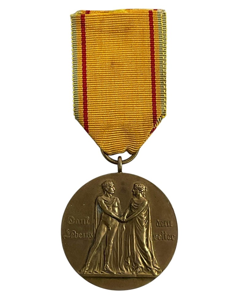 German Mecklenburg-Strelitz State Rescue Medal Full Size