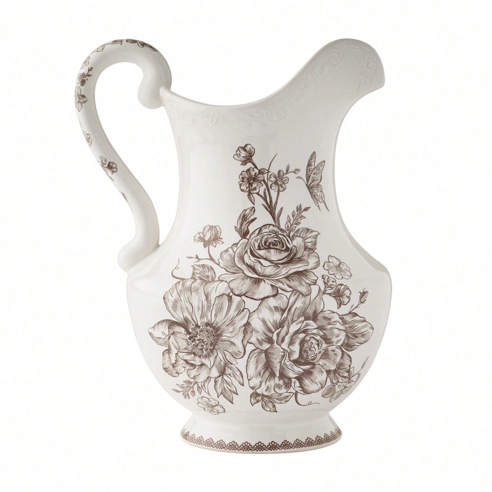 Stoneware 2-Quart Pitcher, Brown