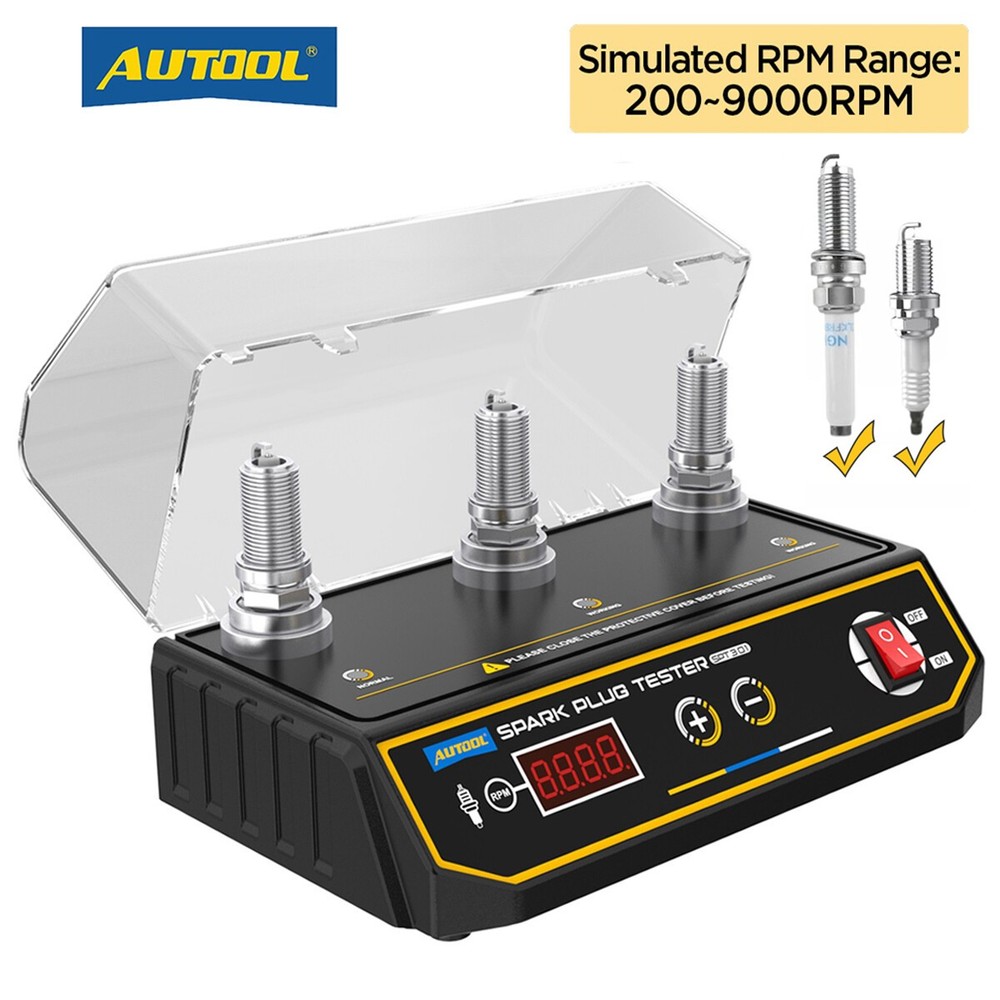 Spark Plug Tester Three Hole Diagnostic Tool 12V Gasoline Ignition Analyzer Test