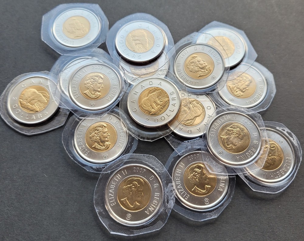 *** CANADA  TOONIE  SEALED   2007  *** BRILLANT  FROM  MINT  SETS  ***